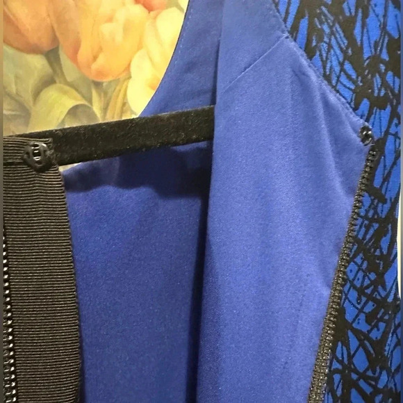 Milly Scribble-Print Midi Sheath Dress size 4 - Picture 8 of 10